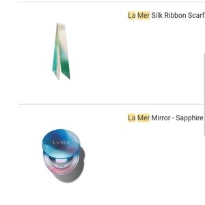 La Mer mirror & silk scarf